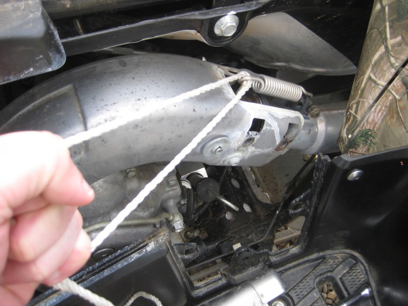 Using wire or rope with my Exhaust Installation?