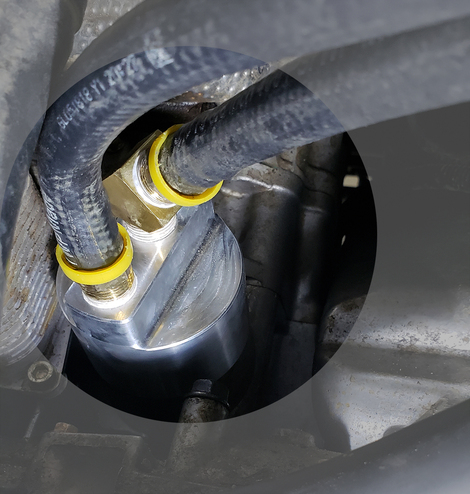 Oil Filter Relocation Kit, PolarisÂ® RZR XPÂ® Instructions - Figure 2