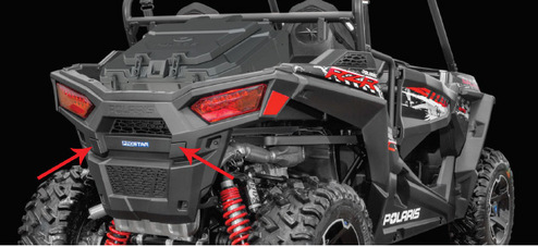 Rear Bumper, Polaris RZRÂ® 4 900 Instructions - Figure 2