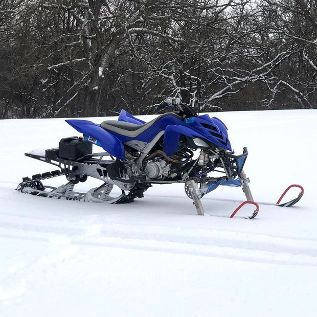 HMF on the C-BoysTV Snowmobile