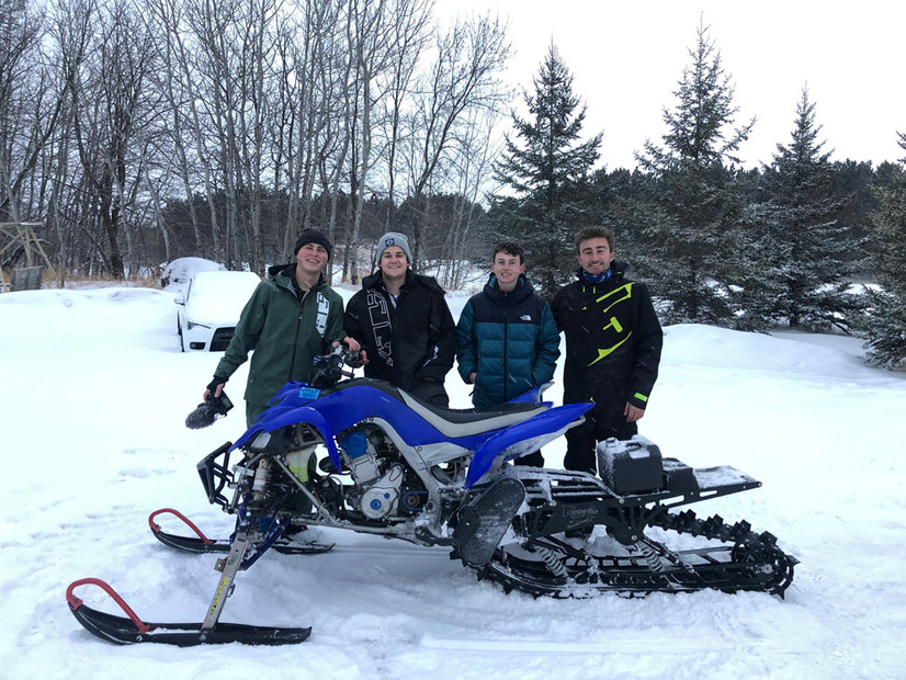 HMF on the C-BoysTV Snowmobile