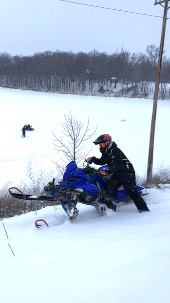 HMF on the C-BoysTV Snowmobile