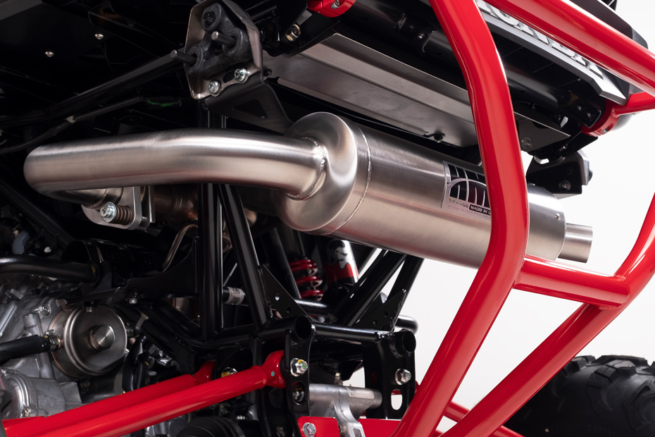 HMF features exhausts, bumpers, cargo racks and more for Honda Talon 1000R
